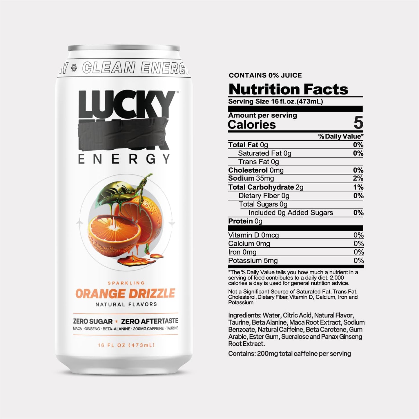 Lucky Energy Orange Drizzle