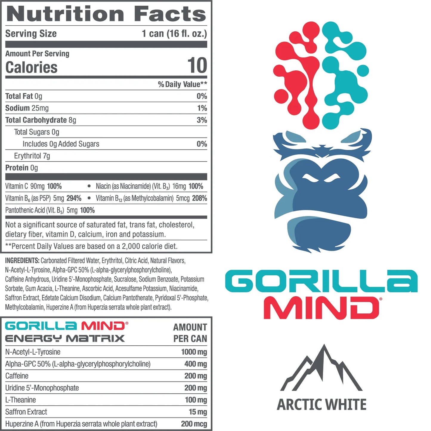 Gorilla Mind White Frost