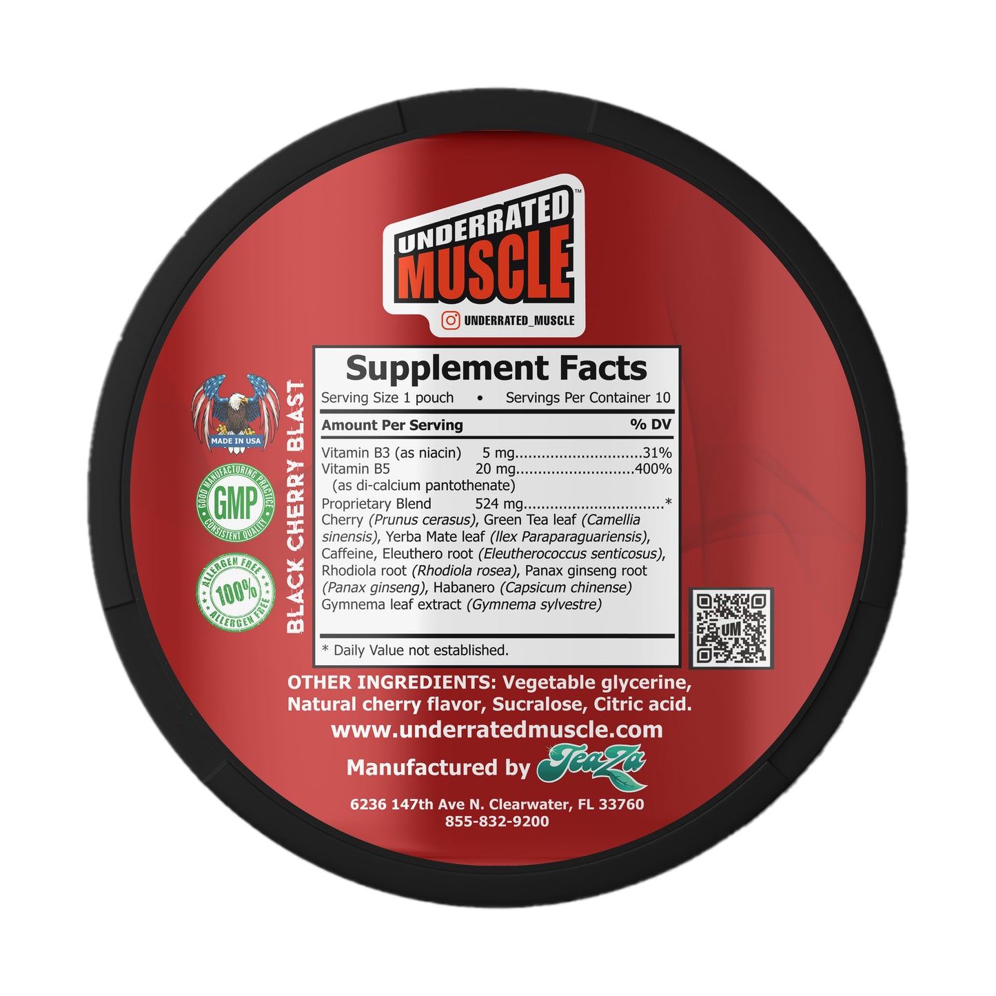 Locked In (Energy Pouches) - Black Cherry