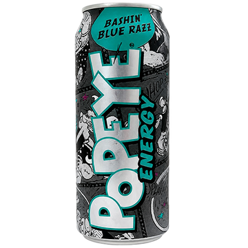 Popeye Energy Bashin' Blue Razz