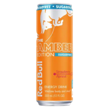 Redbull Strawberry Apricot sugar free bundled by energydrinkcity