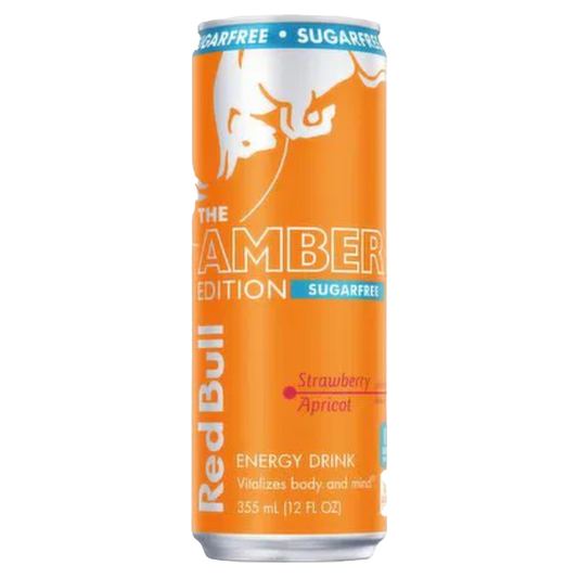 Redbull Strawberry Apricot sugar free bundled by energydrinkcity