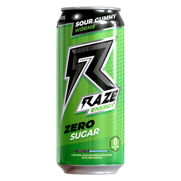 Raze Energy Sour Gummy Worms