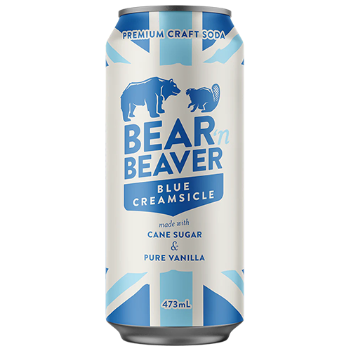 Bear 'n Beaver Craft Soda Blue Creamsicle