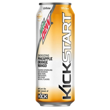 Mountain Dew Kickstart Pineapple Orange Mango