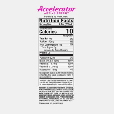 Accelerator energy drink bundled by EnergyDrinkcity