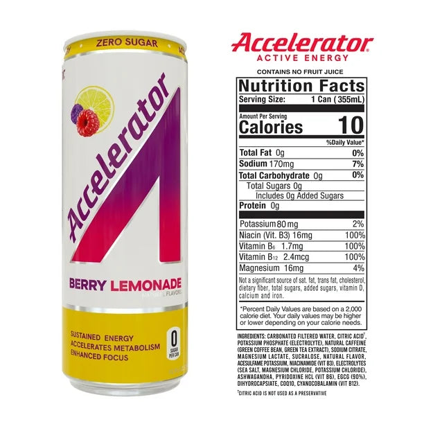 Accelerator energy drink bundled by EnergyDrinkcity