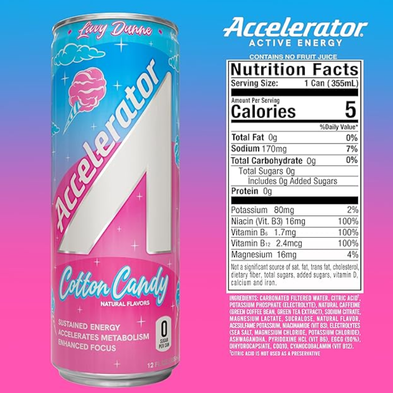 Accelerator energy drink bundled by EnergyDrinkcity