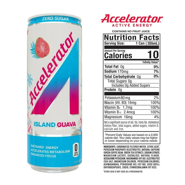 Accelerator energy drink bundled by EnergyDrinkcity