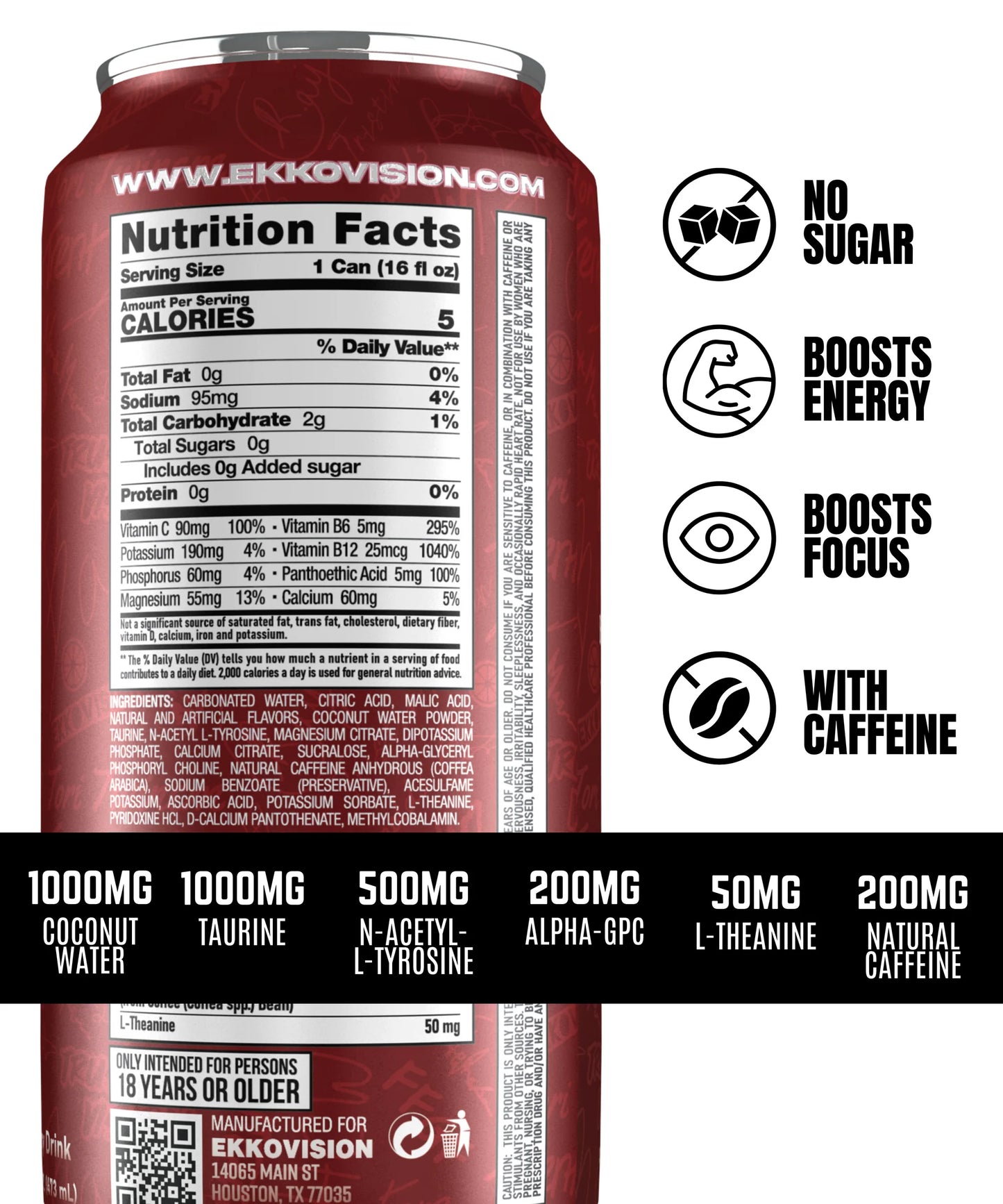 Ekkovision Energy Strawberry & Cream