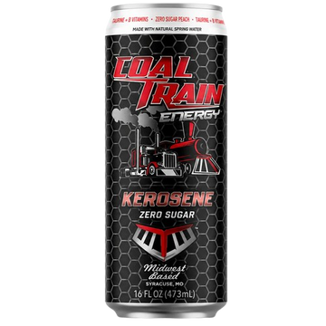 Coal Train Energy Zero Sugar Peach