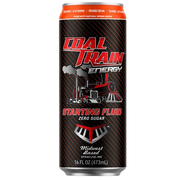 Coal Train Energy Starting Fluid Orange Cream