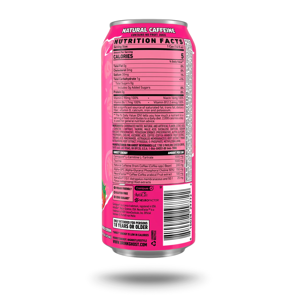 Ghost Bubblicious Strawberry Splash