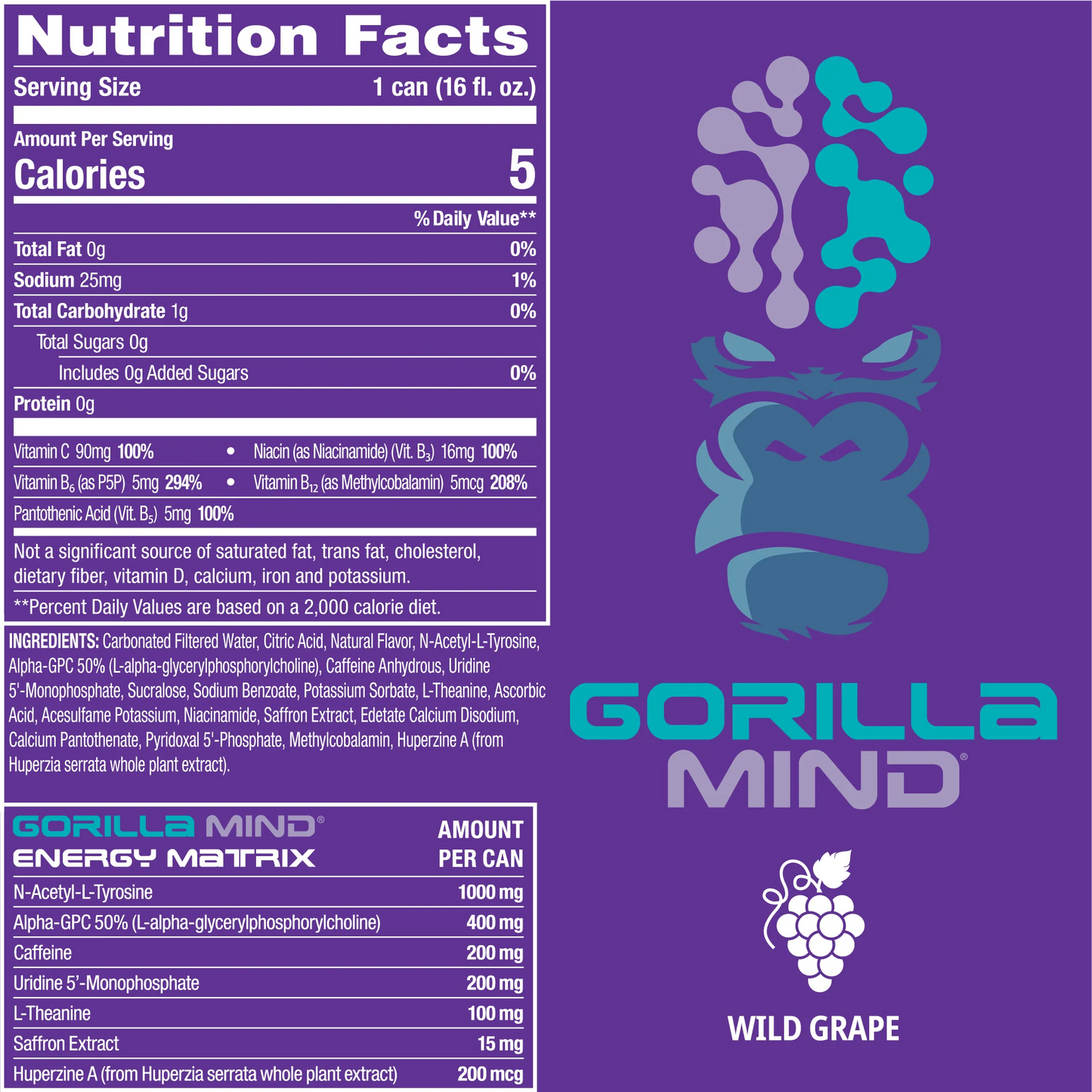 gorillamind energy drink bundled by Energydrinkcity