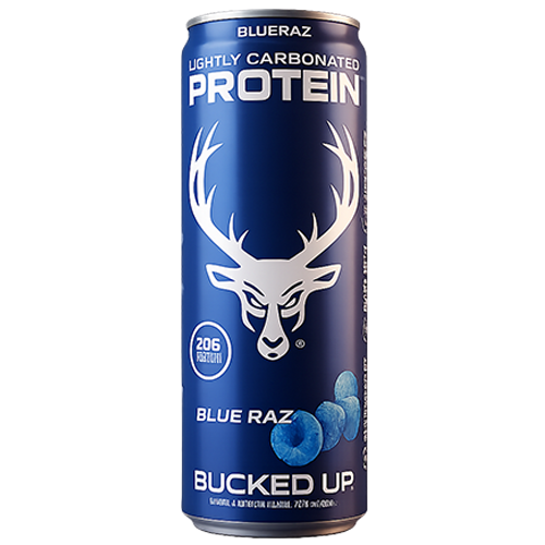 Bucked Up Protein 12 oz Blue Raz