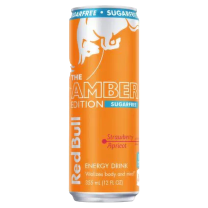 Redbull Strawberry Apricot sugar free bundled by energydrinkcity