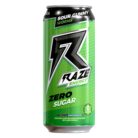 Raze Energy Sour Gummy Worms