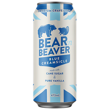 Bear 'n Beaver Craft Soda Blue Creamsicle