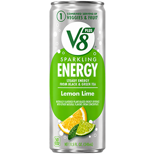 V8 Sparkling Energy Lemon Lime