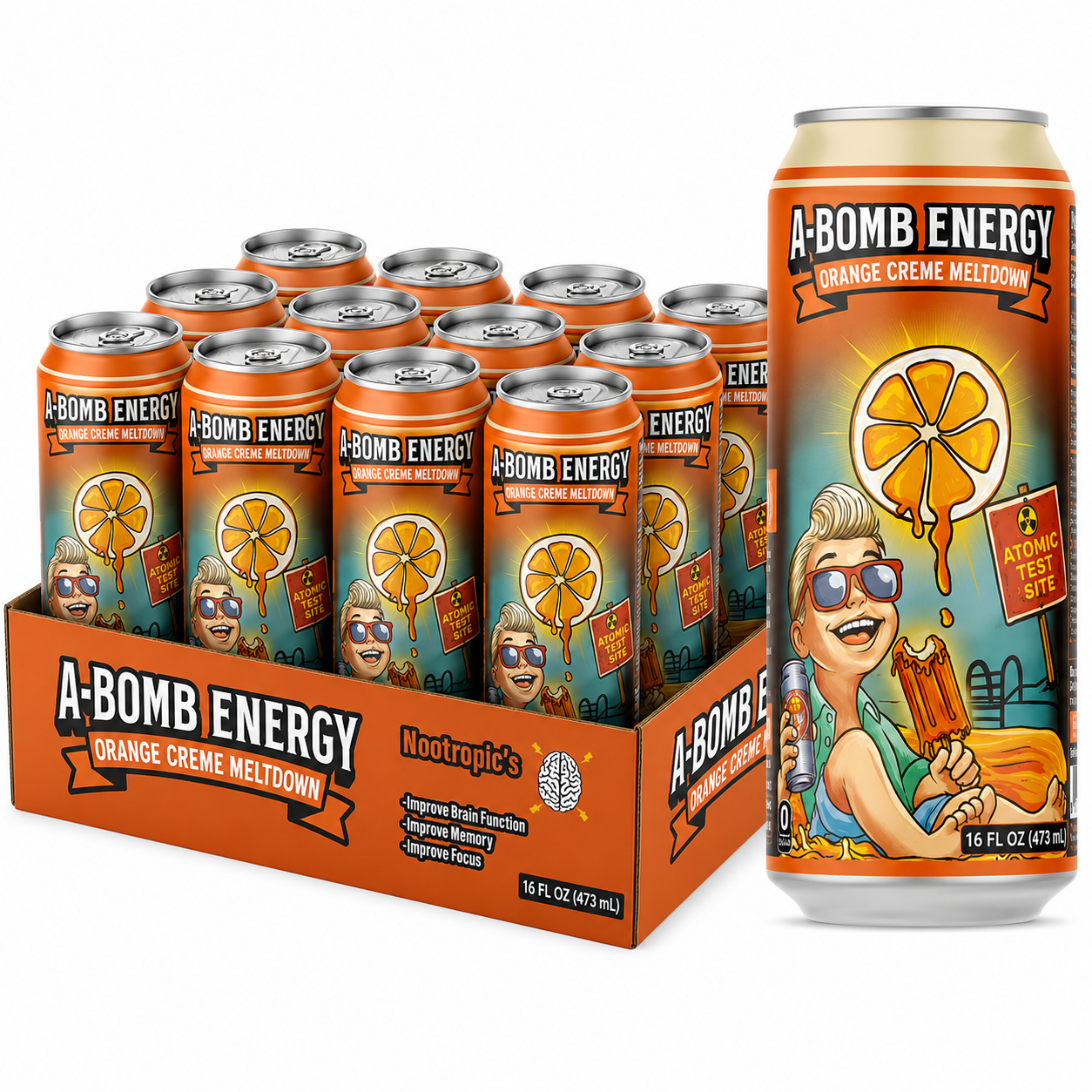 A-Bomb Nootropic Energy Drink - 12 Pack