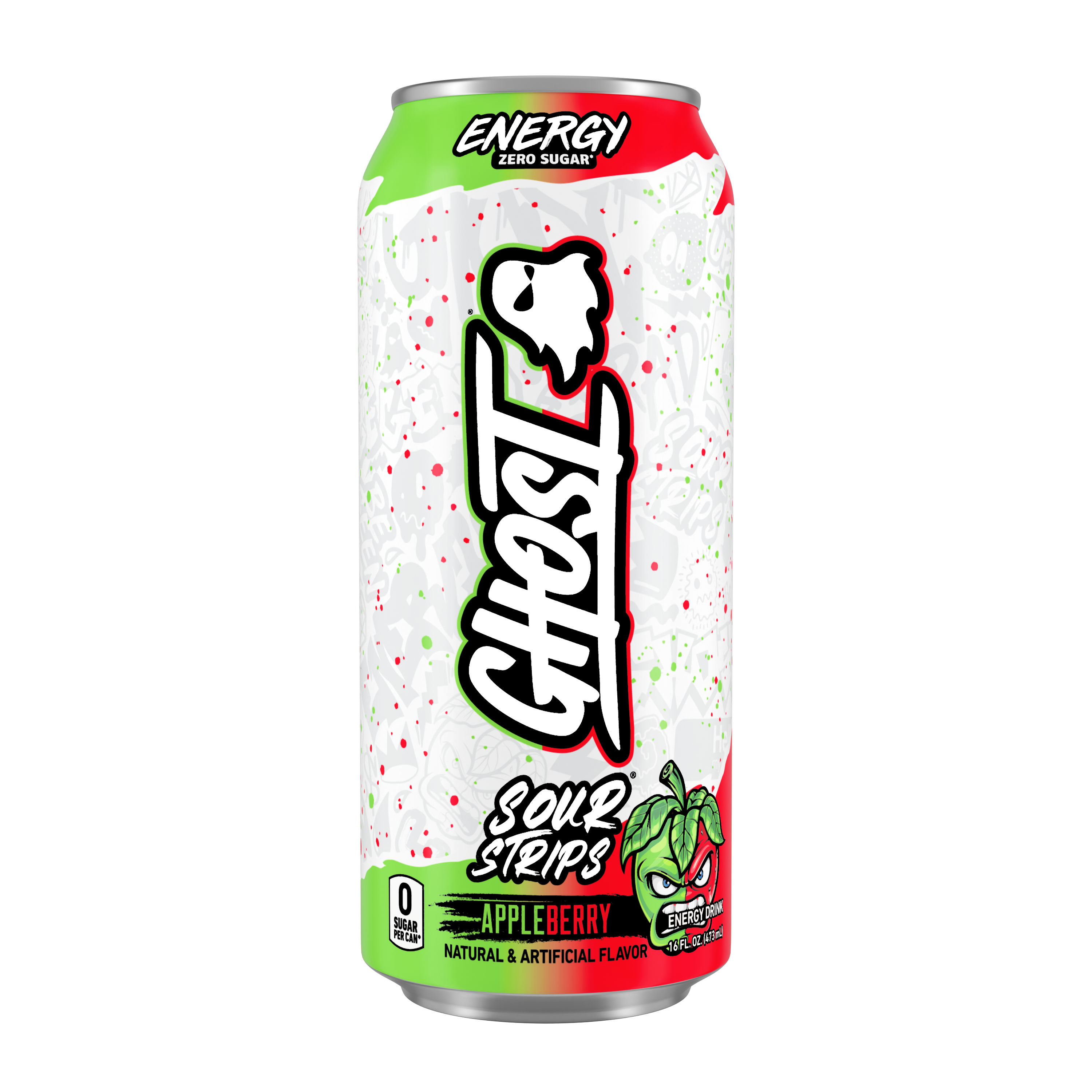 Ghost Sour Strips AppleBerry LTO