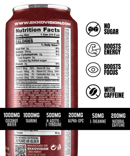 Ekkovision Energy Strawberry & Cream