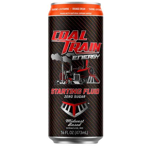 Coal Train Energy Starting Fluid Orange Cream