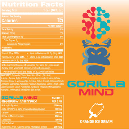 gorillamind energy drink  bundled by Energydrinkcity 