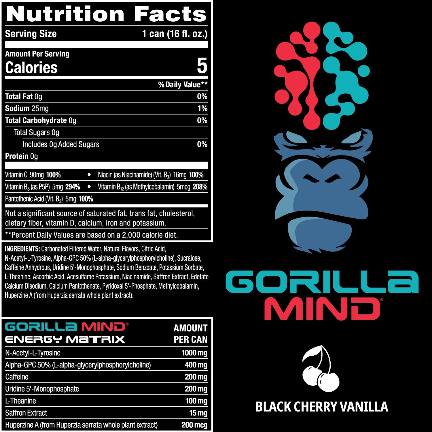 gorillamind energy drink  bundled by Energydrinkcity 