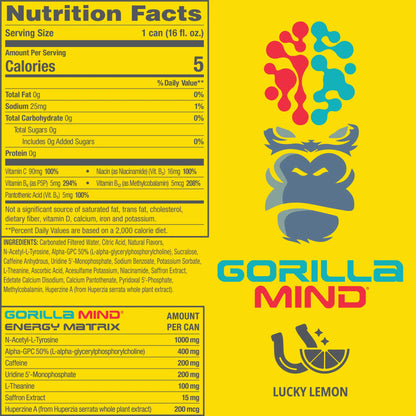 gorillamind energy drink  bundled by Energydrinkcity 