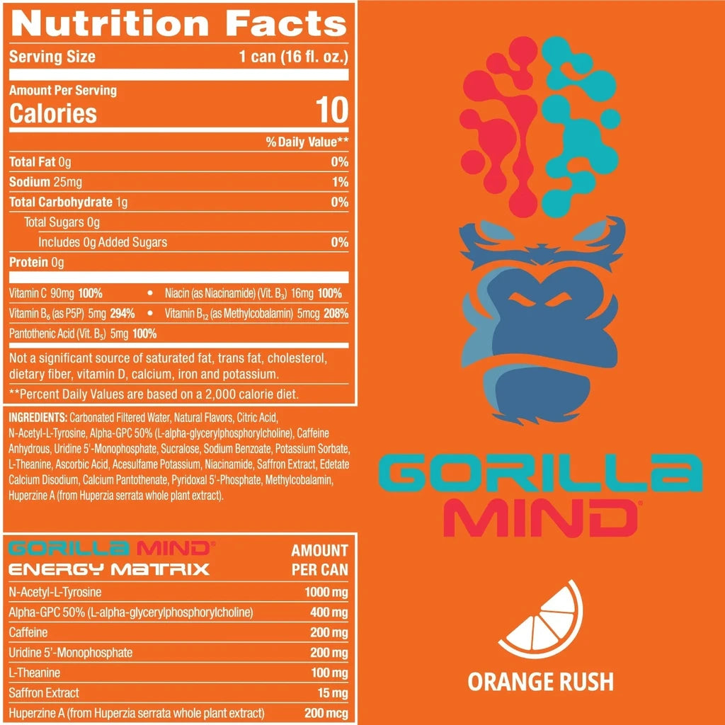 gorillamind energy drink  bundled by Energydrinkcity 