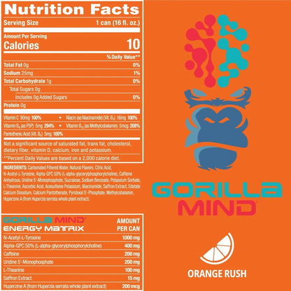 gorillamind energy drink  bundled by Energydrinkcity 
