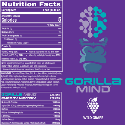 gorillamind energy drink  bundled by Energydrinkcity 