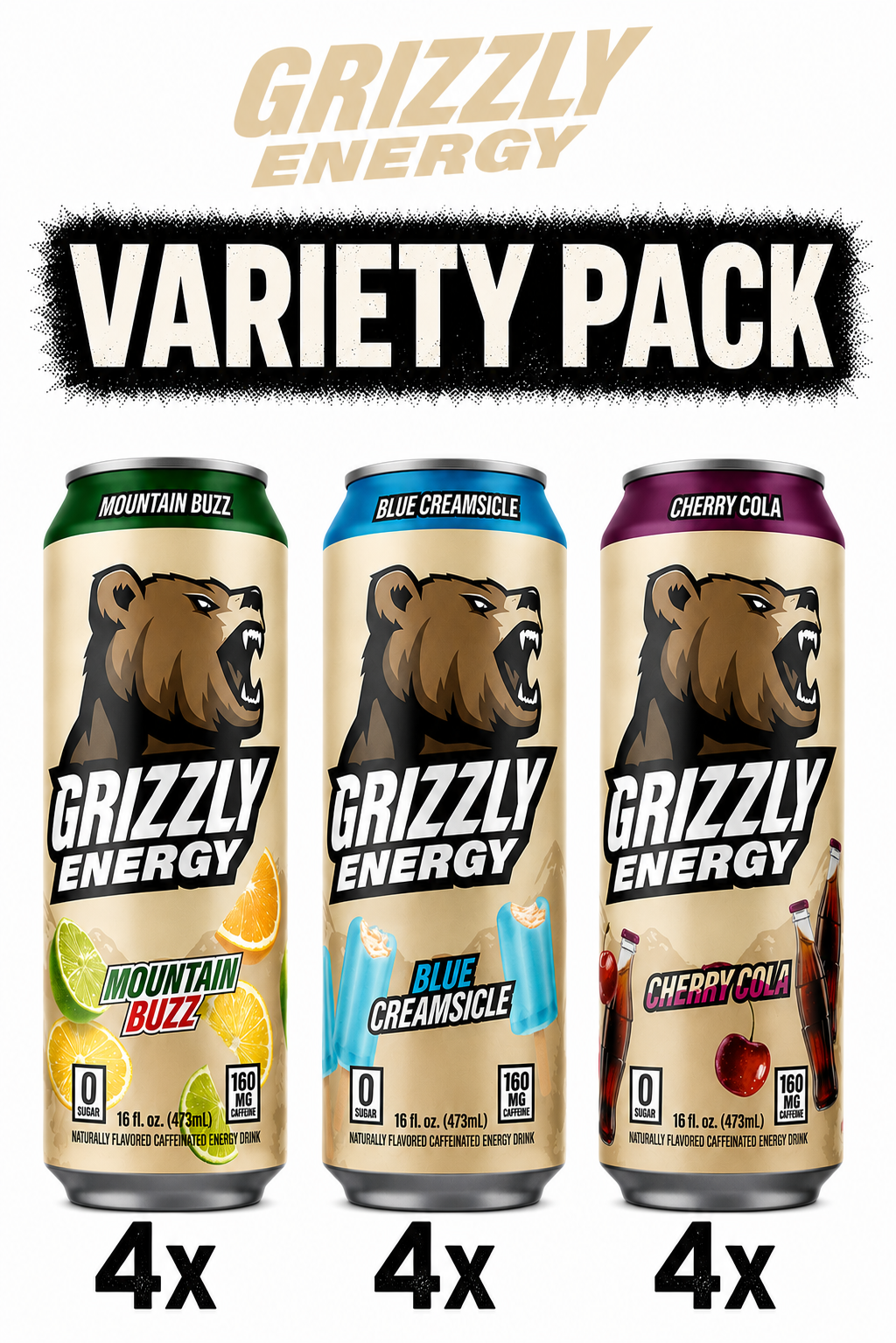 GRIZZLY Energy - 12 Pack