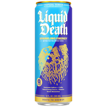 Liquid Death Energy Tropical Terror