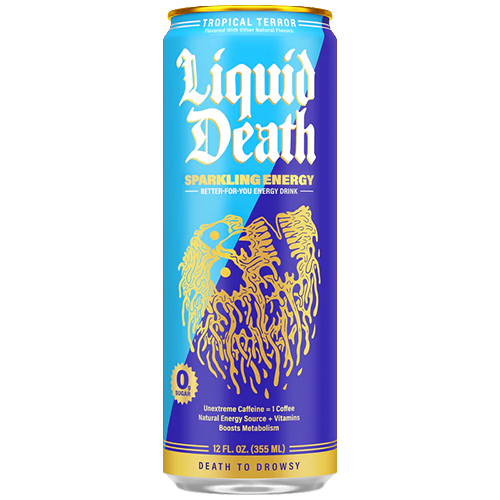 Liquid Death Energy Tropical Terror