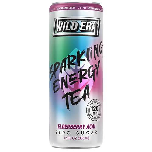 Wild Era Sparkling Energy Tea Zero Sugar Elderberry Acai